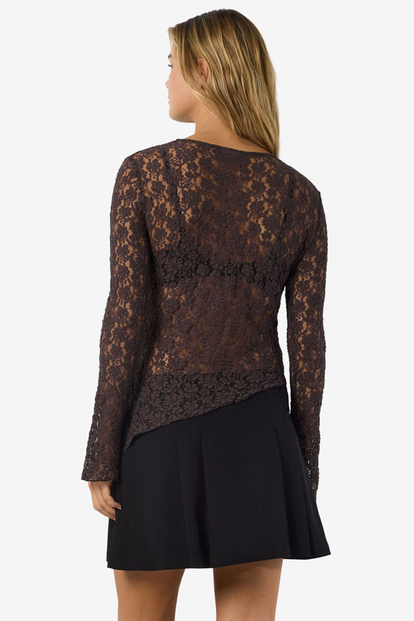 Image sur NMMIRIAM Spitzen Langarmshirt