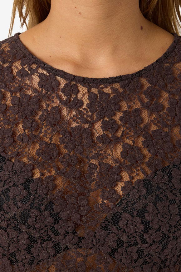 Image sur NMMIRIAM Spitzen Langarmshirt