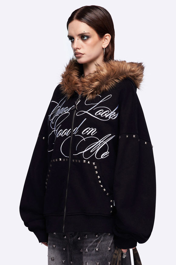 Image sur Chaotic Oversize Kapuzensweatjacke