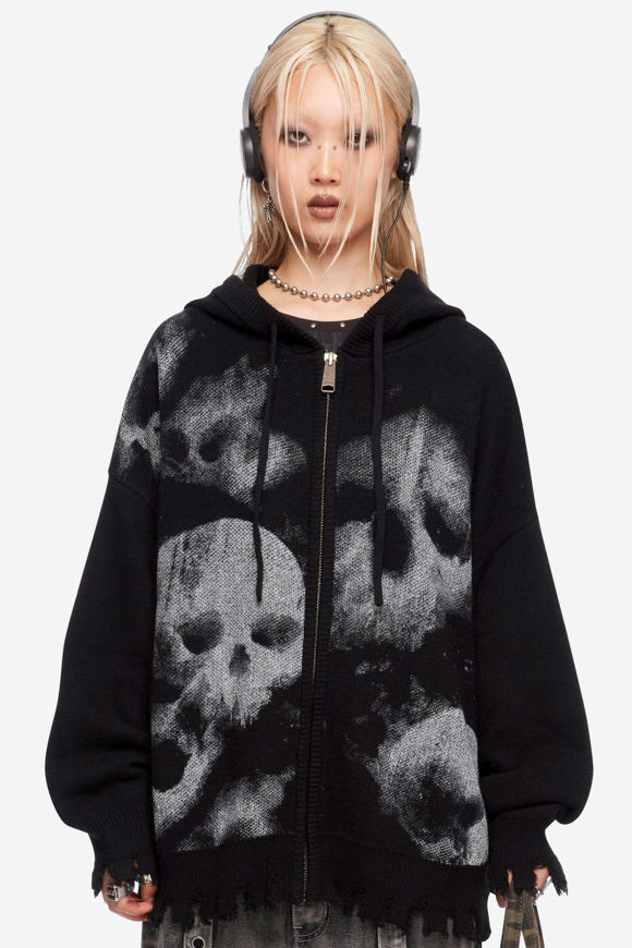 Image sur Skull Crusher Oversize Strickjacke