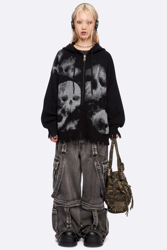 Image sur Skull Crusher Oversize Strickjacke