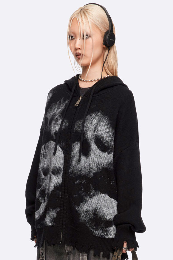 Image sur Skull Crusher Oversize Strickjacke