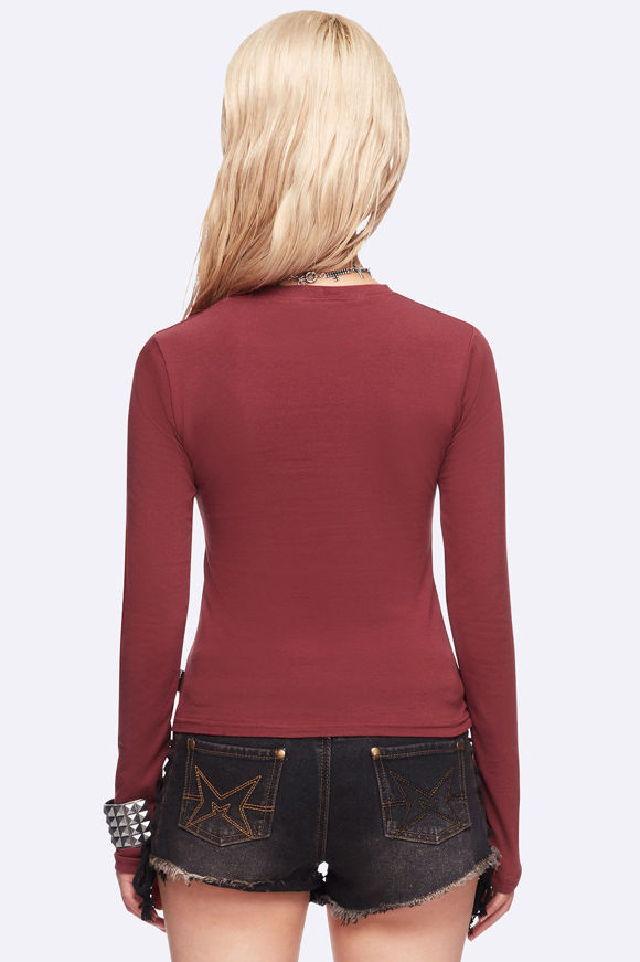 Bild von Graveborn Crop Langarmshirt