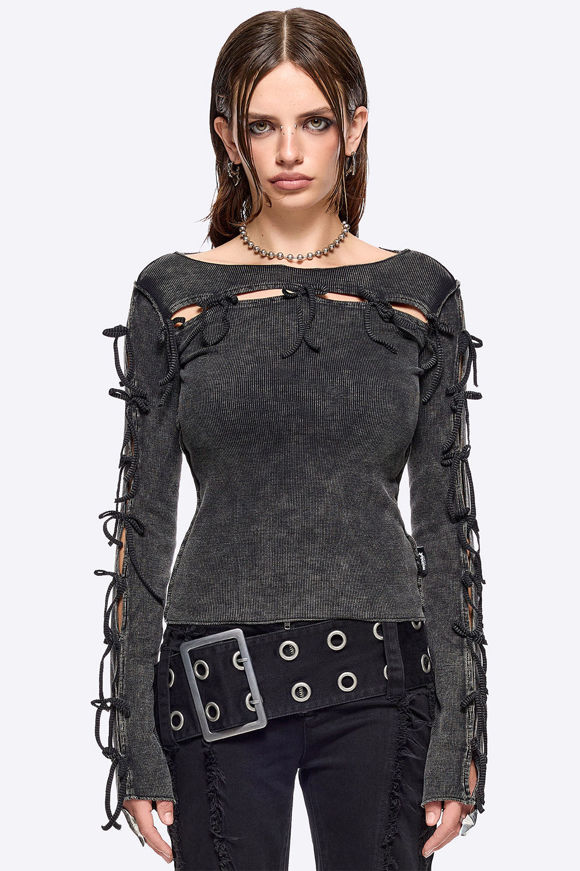 Image sur Lola shirt côtelé manches longues