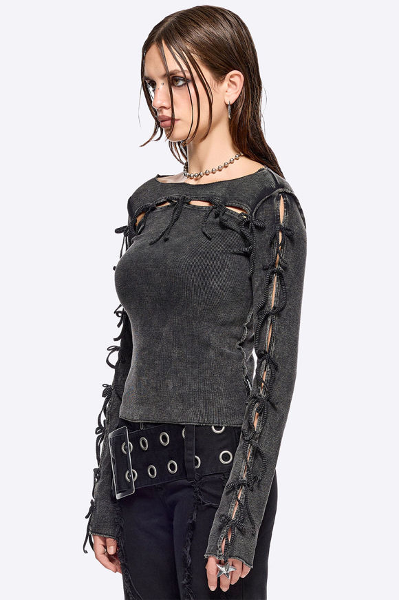 Image sur Lola shirt côtelé manches longues