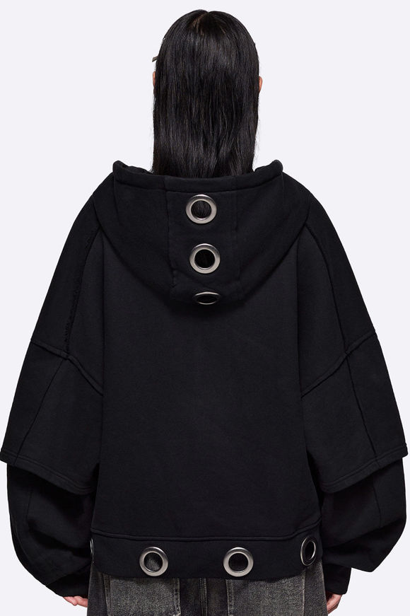 Image sur Hexa Oversize Kapuzensweatjacke