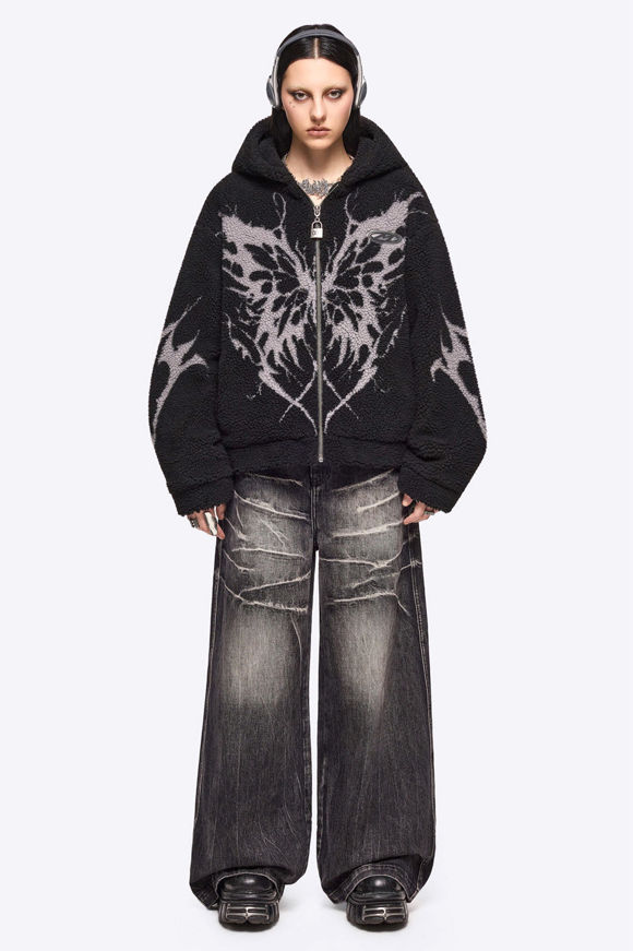 Image sur Dark Fly Borg Oversize Sherpa Jacke