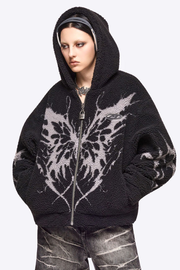 Image sur Dark Fly Borg Oversize Sherpa Jacke