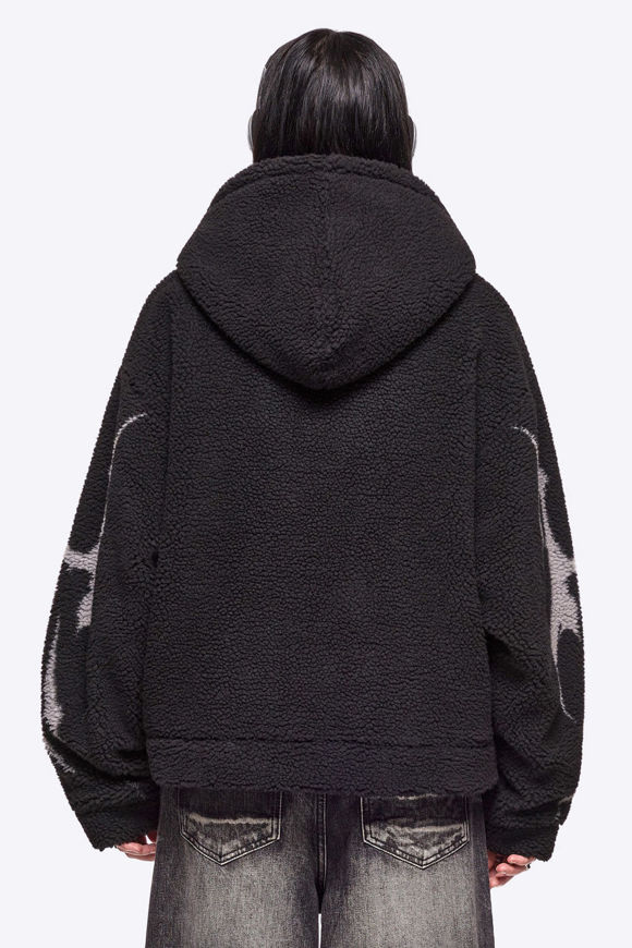 Image sur Dark Fly Borg Oversize Sherpa Jacke