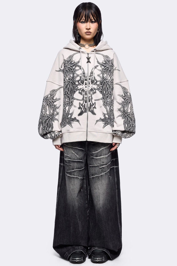 Image sur Zyre Oversize Kapuzensweatjacke