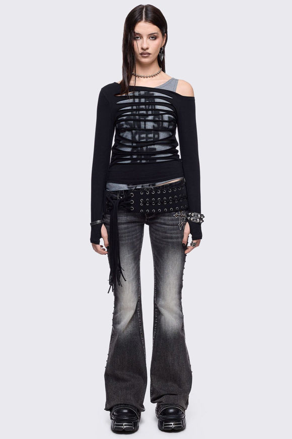 Image sur Holy Damage Flared Jeans