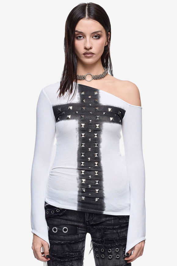 Image sur Samantha One Shoulder Langarmshirt