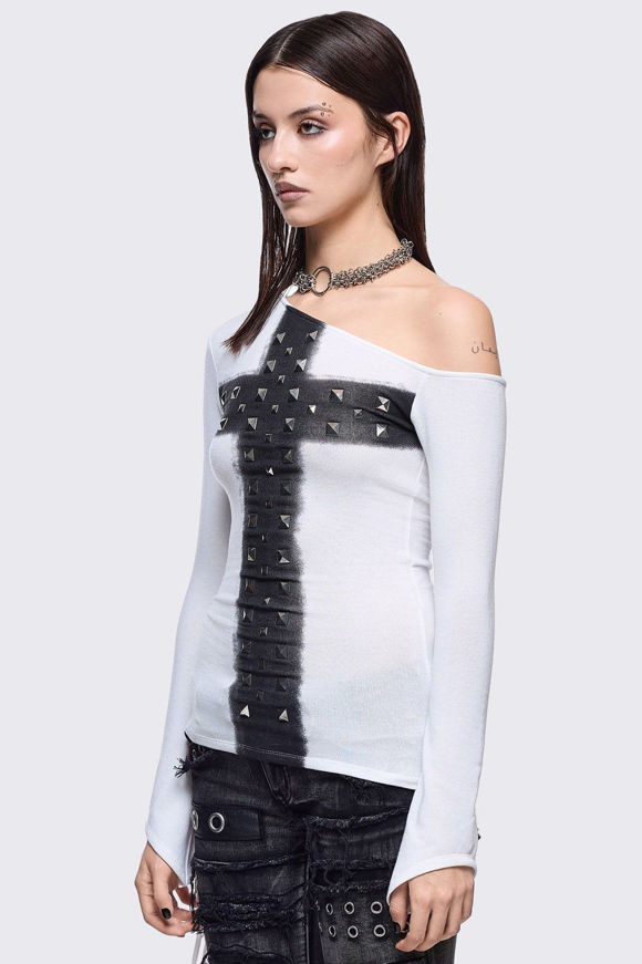 Image sur Samantha One Shoulder Langarmshirt