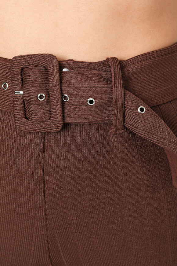 Image sur Pantalon flare en tricot côtelé