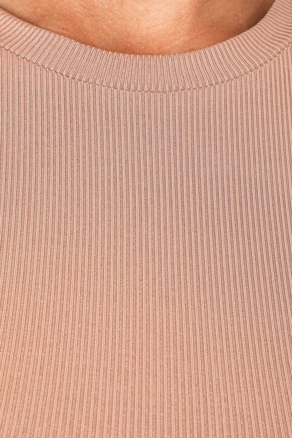 Image sur Shirt court côtelé manches longues