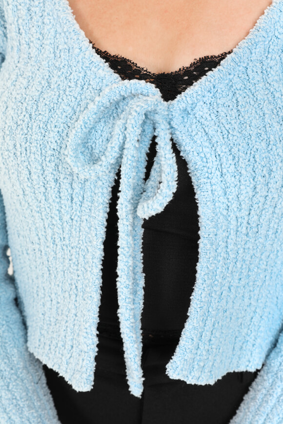 Image sur Cardigan court en tricot chenille