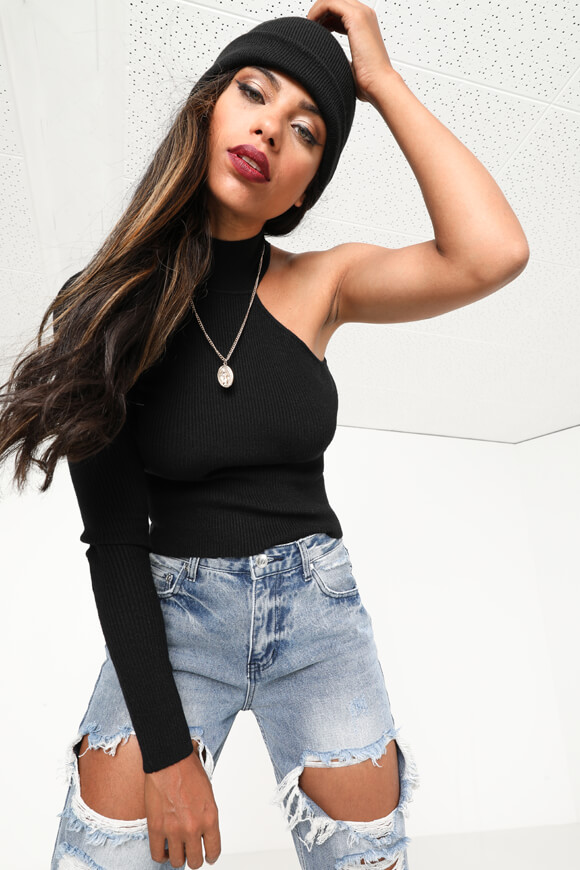 Image sur Pull en tricot one shoulder
