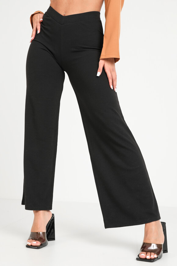Bild von Gerippte Wide Leg Leggings