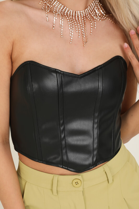 Image sur Top corset en similicuir