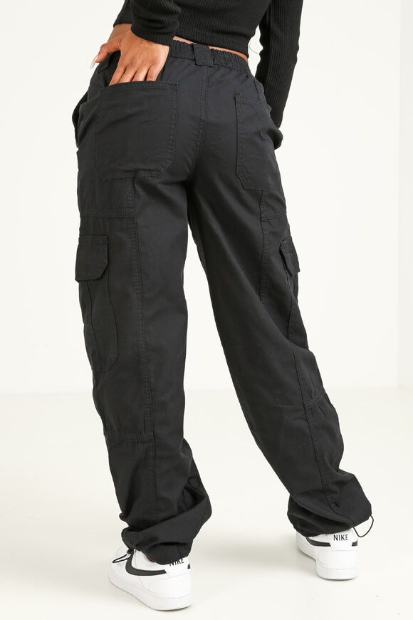 Pantalon noir cargo femme hot sale