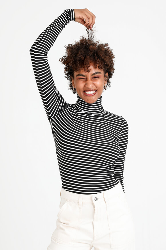 Bild von Geripptes Langarmshirt