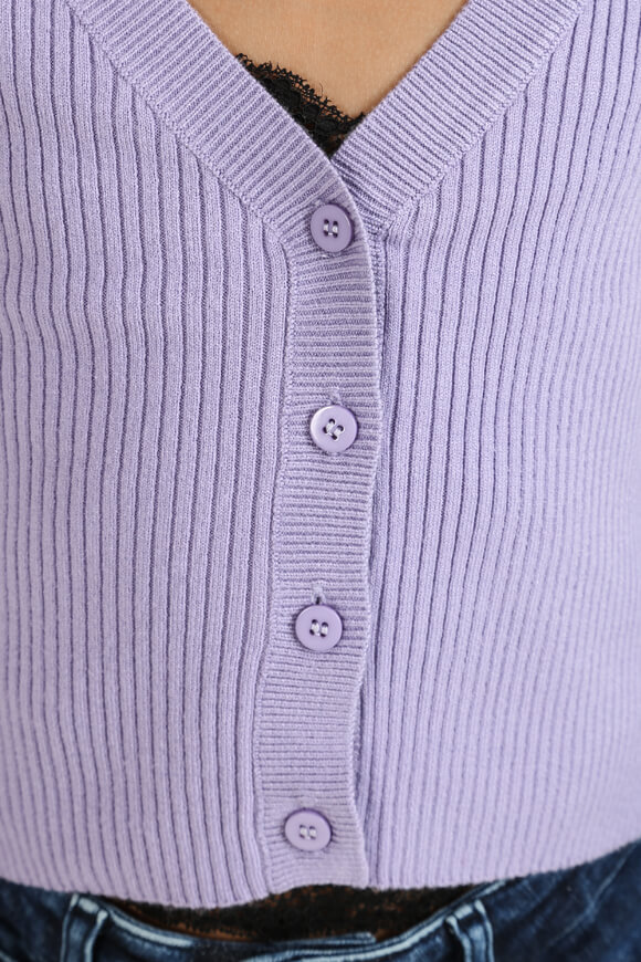 Bild von Gerippter Crop Cardigan