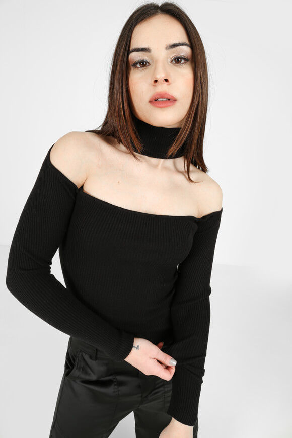 Image sur Pull off shoulder en tricot