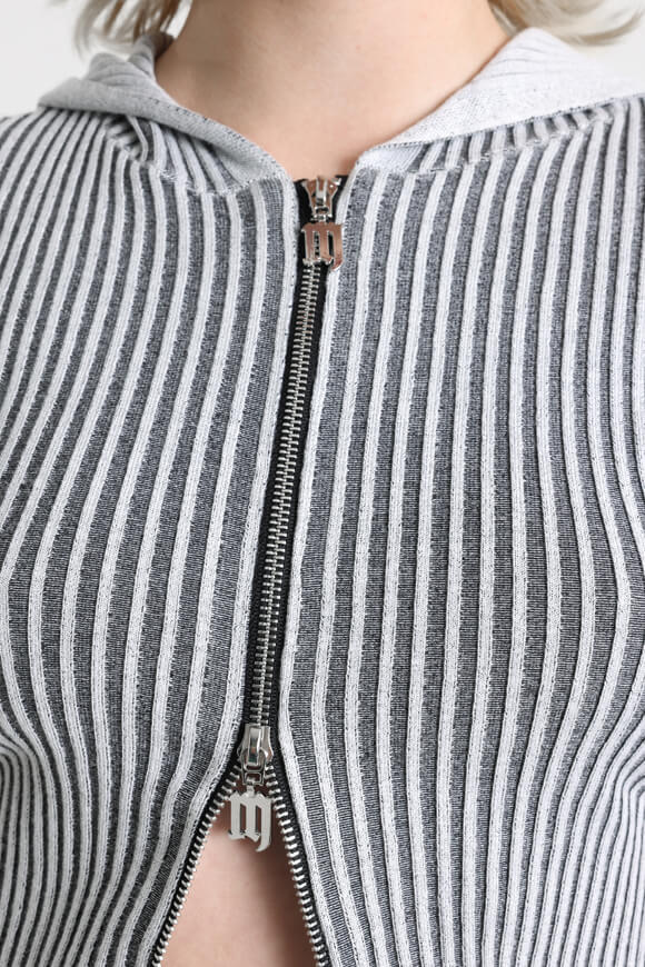 Image sur Jaquette courte en tricot côtelé