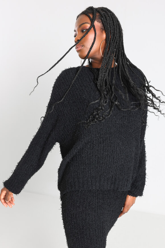 Image sur Pull ample en tricot poilu