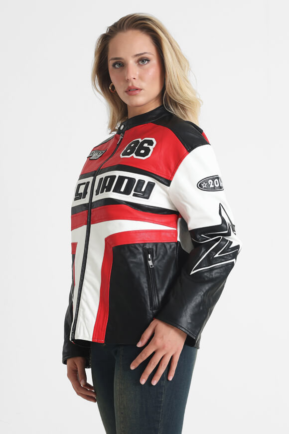 Image sur Veste biker en similicuir