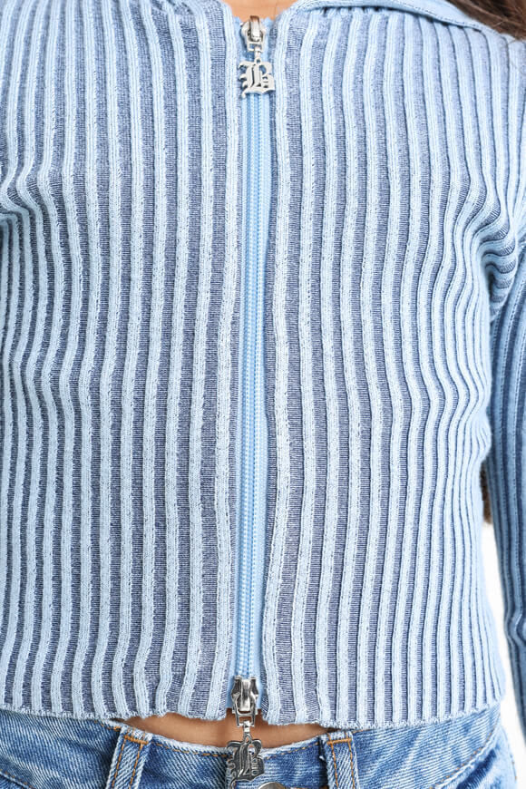 Image sur Jaquette courte en tricot côtelé
