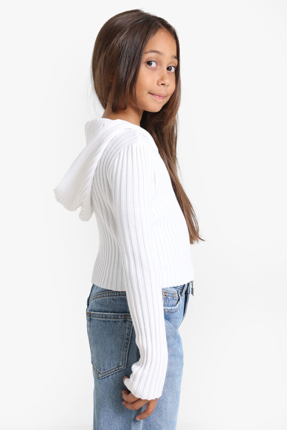 Bild von Gerippte Crop Strickjacke