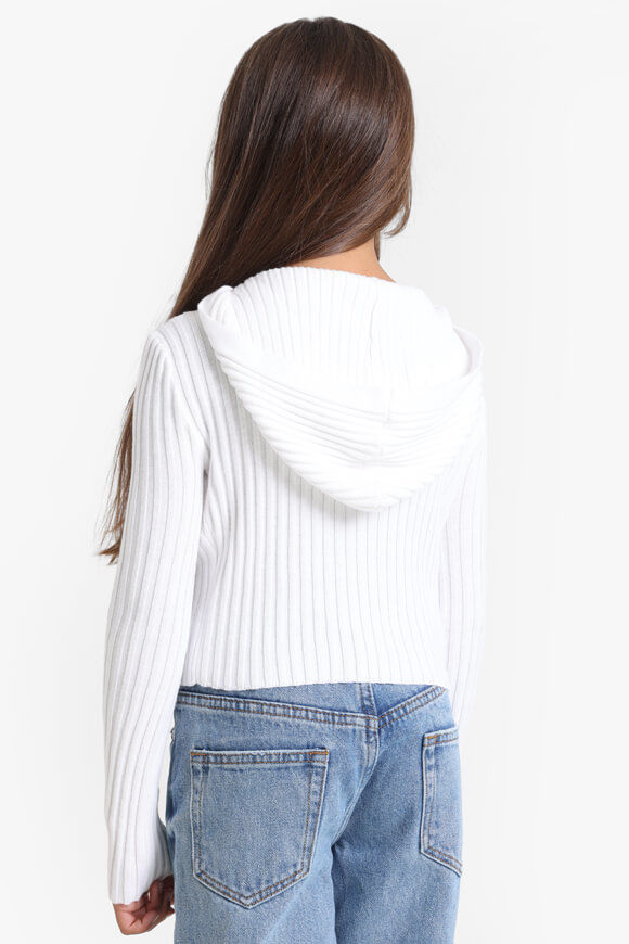 Bild von Gerippte Crop Strickjacke