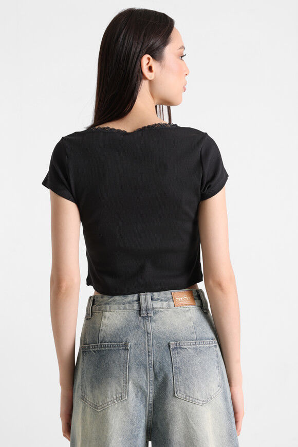 Bild von Geripptes Crop T-Shirt