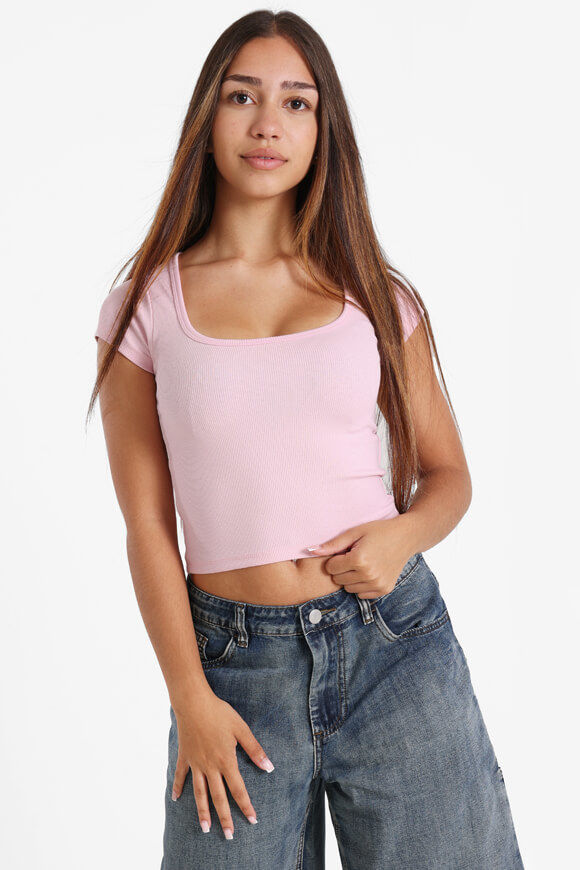 Bild von Geripptes Crop T-Shirt