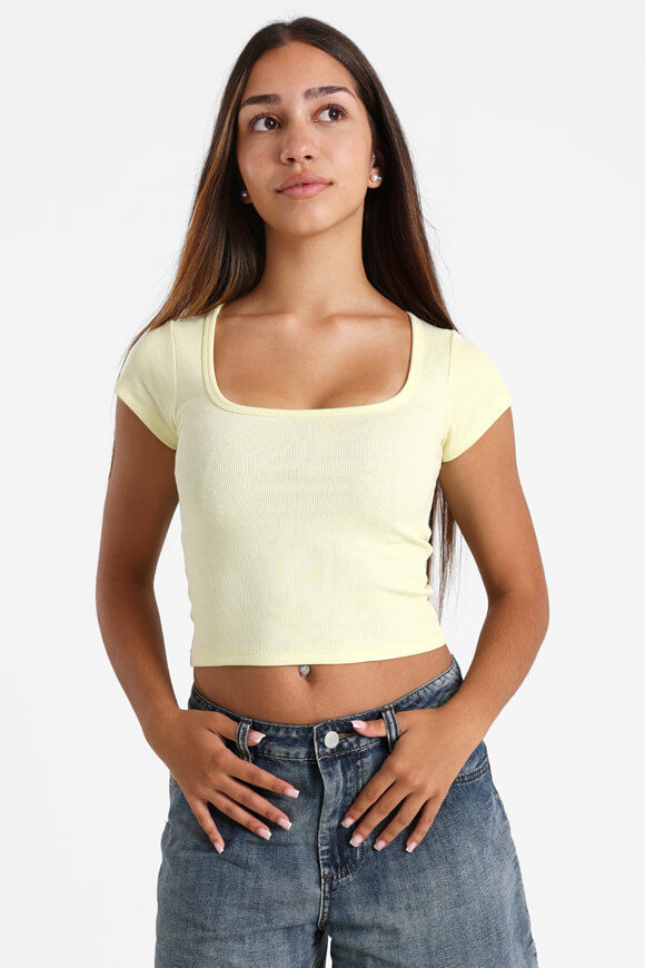 Bild von Geripptes Crop T-Shirt