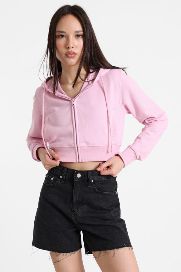 Bild von Crop Kapuzensweatjacke