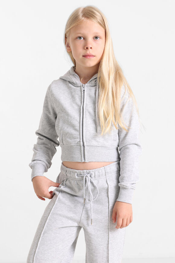 Bild von Crop Kapuzensweatjacke