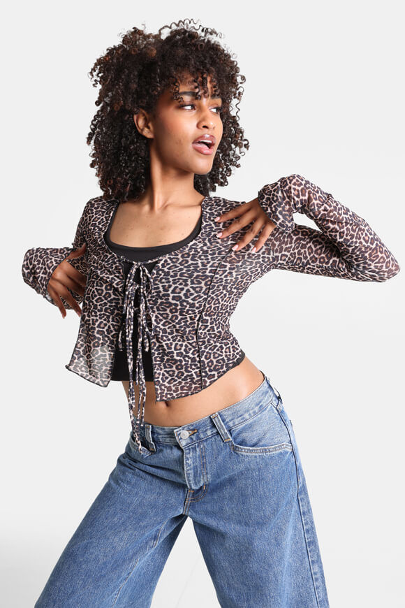 Bild von Mesh Crop Bluse