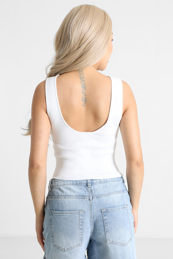 Bild von Geripptes Crop Stricktop