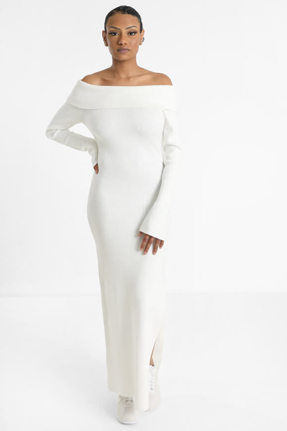 Bild von Geripptes Off Shoulder Maxikleid