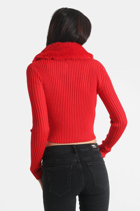 Bild von Gerippter Crop Cardigan