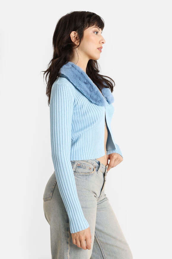 Bild von Gerippter Crop Cardigan