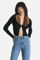 Bild von Gerippter Crop Cardigan