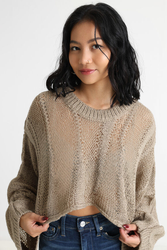 Bild von Crop Strickpullover