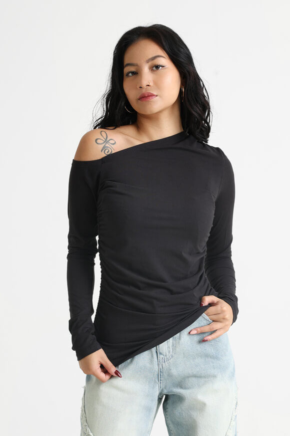 Image sur One Shoulder Langarmshirt