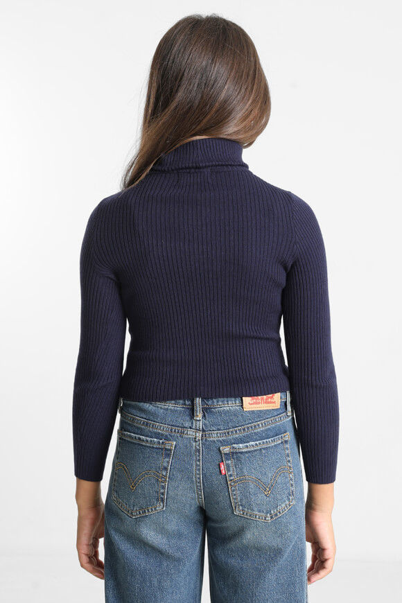 Image sur Gerippter Crop Strickpullover