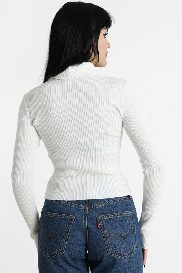 Bild von Gerippter Crop Strickpullover