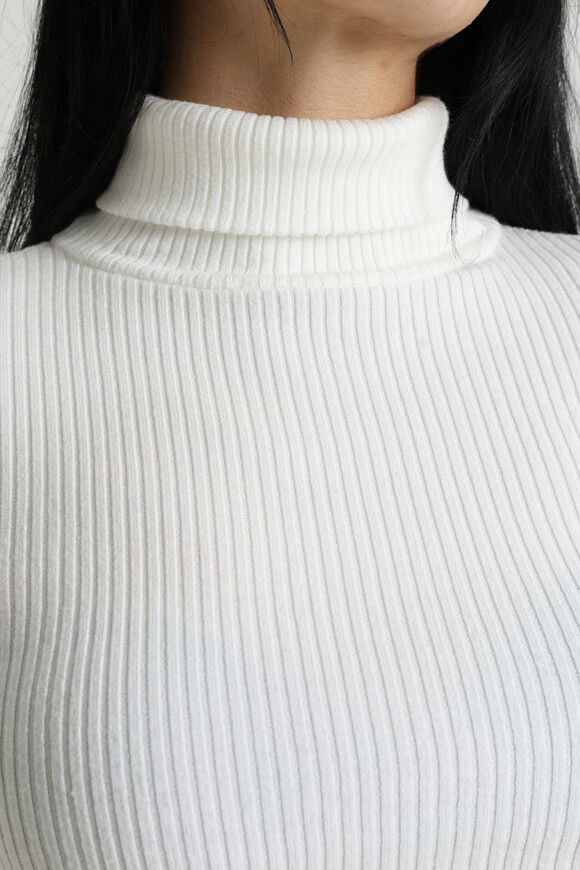 Bild von Gerippter Crop Strickpullover