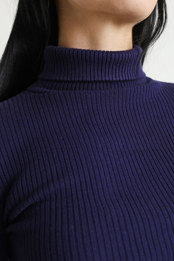 Bild von Gerippter Crop Strickpullover